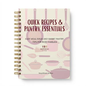 Monthly Meal Planner PDF for Busy Families – 5 Week Starter Plan Cover