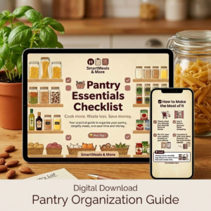 pantry essentials checklist printable kitchen organization guide