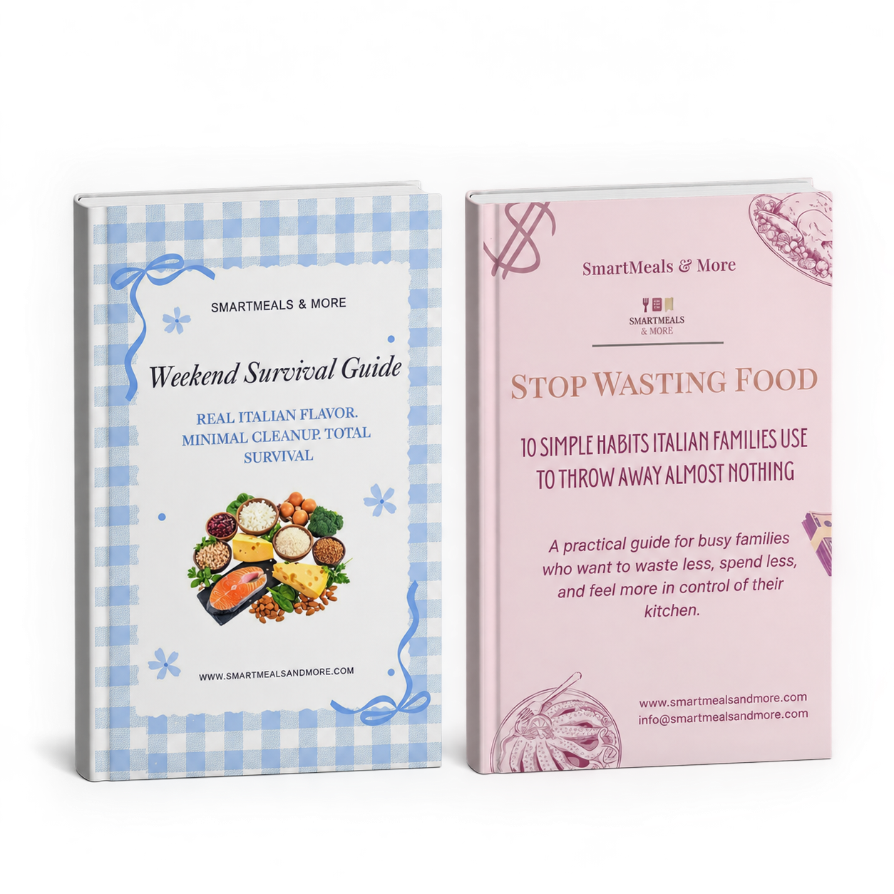 Weekend Survival Guide and Stop Wasting Food printable PDF guides